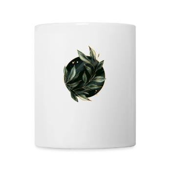 Pflanzen Blätter - Tasse - Weiß - Vorne