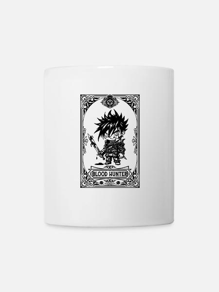 Blutjäger RPG Tarotkarte Chibi - Tasse - Weiß