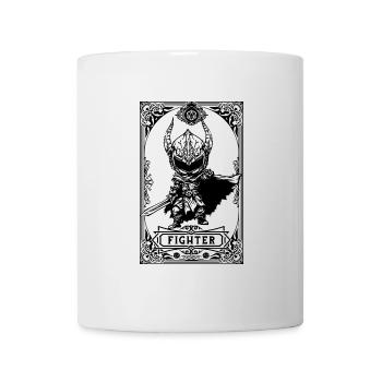 Fighter RPG Tarot Card chibi - Mug blanc - blanc - Devant