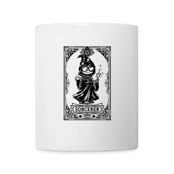 Sorcerer RPG Tarot Card chibi - Mug blanc - blanc - Devant