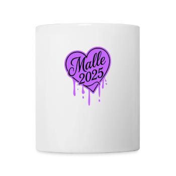 Malle 2025 Herz Liebe - Tasse - Weiß - Vorne