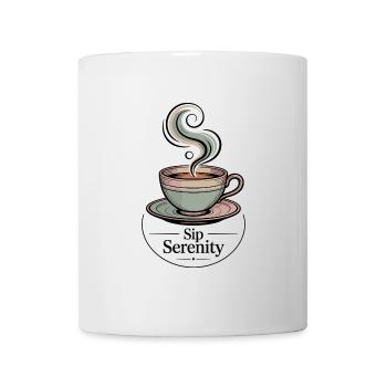 Sip Serenity – Sanfter Morgenzauber - Tasse - Weiß - Vorne