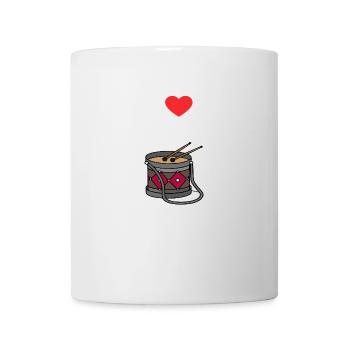 Batucada-Trommel-Humor - Tasse - Weiß - Vorne