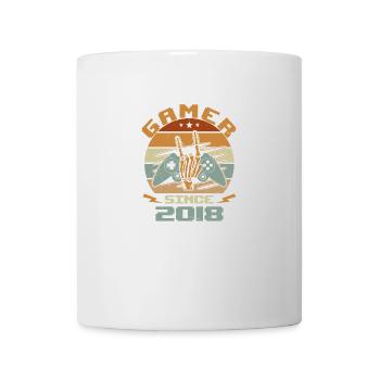 Gamer seit 2018 - Gaming-Jubiläumsgeschenk 2018 - Tasse - Weiß - Vorne