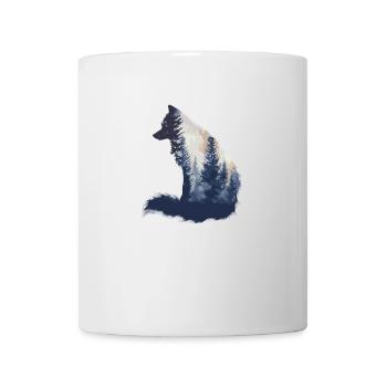 Fuchs Kopf Wald Tier Natur Bäume Baby Fuchs - Tasse - Weiß - Vorne
