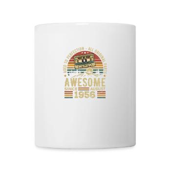 Né en Août 1956 Cadeau Anniversaire Août 1956 Août - Mug blanc - blanc - Devant