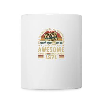Octobre 1971 Cadeau D anniversaire Octobre 1971 - Mug blanc - blanc - Devant