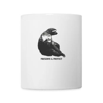 Preserve & Protect Faultier Sloth Wildnis Palmen - Tasse - Weiß - Vorne