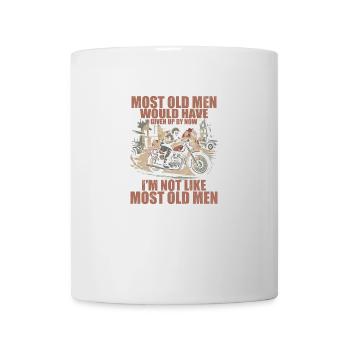 Motorcycles I'm Not Like Most Old Men Motorcycle - Mug blanc - blanc - Devant
