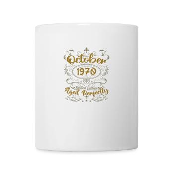 Oktober 1970 Geschenk 1970 Geburtstag Oktober 1970 - Tasse - Weiß - Vorne