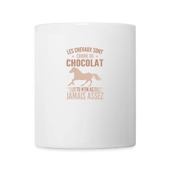 Horses Are Like Chocolate | Horsewoman - Mug - white - Front