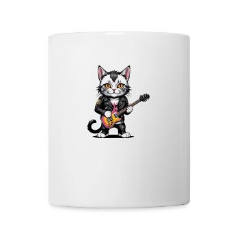 Cat Rocker Cat HardRock Gift - Mug blanc - blanc - Devant