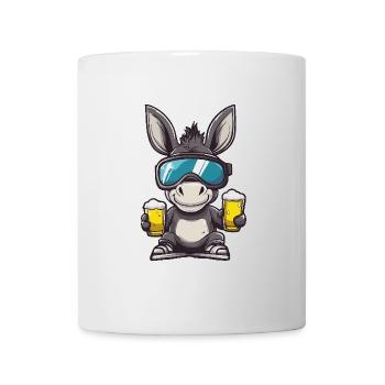 Esel Apres Ski Bier - Tasse - Weiß - Vorne
