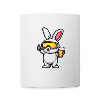 Hase Apres Ski Bier Comic - Tasse - Weiß - Vorne