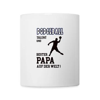 Dodgeball Spieler Dodgeballer Papa Vater Mann - Tasse - Weiß - Vorne