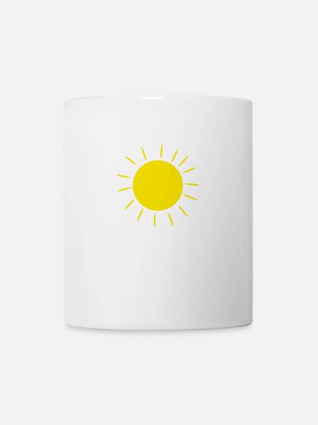 Idée cadeau soleil ciel pour l’été - Mug blanc - blanc
