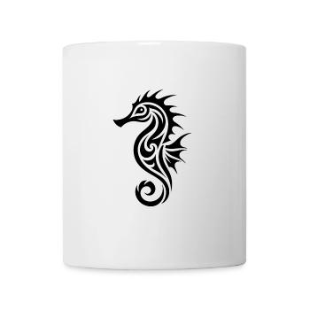 Niedliche Tattoo Seepferdchen Verkleidung - Tasse - Weiß - Vorne