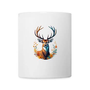 Majestic deer head - Nature Design - Mug - white - Front