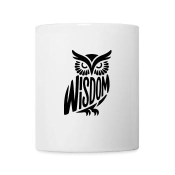 Wisdom Owl - Cooles Religionsdesign - Tasse - Weiß - Vorne