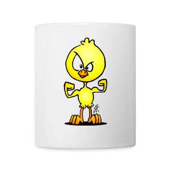 Bold Cartoon Chick Illustration - Mug - white - Front