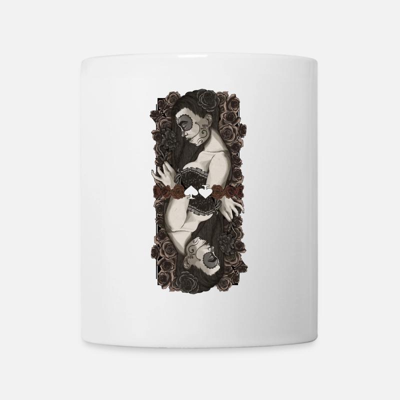Twin Catrinas in Roses - Mug - white