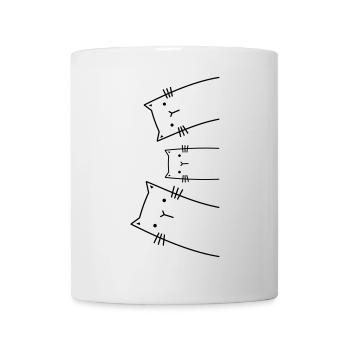 Idée Cadeau Chat Famille Chats - Mug blanc - blanc - Devant