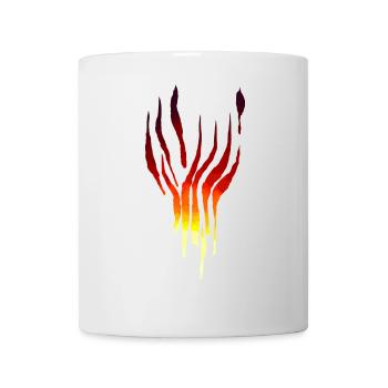 Flammen Tribal - Tasse - Weiß - Vorne