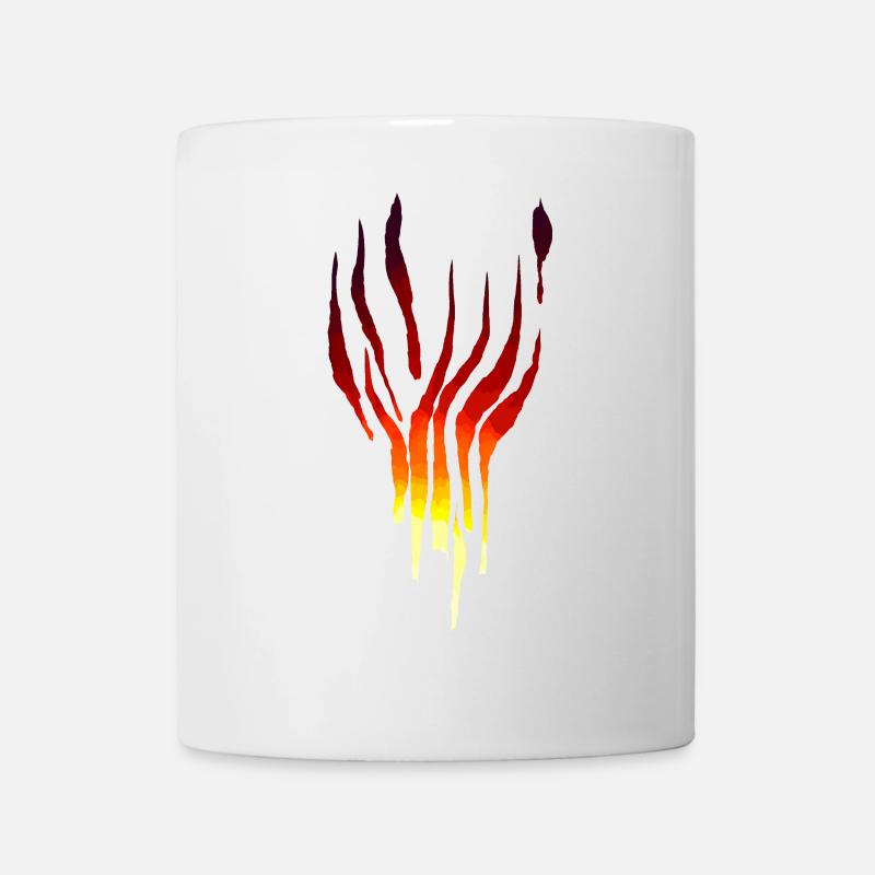 Flammen Tribal - Tasse - Weiß