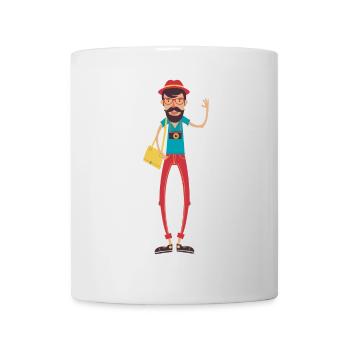 hipster - Mug - white - Front