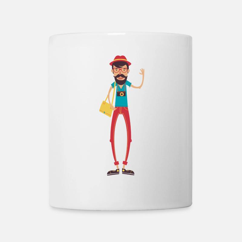 hipster - Mug - white
