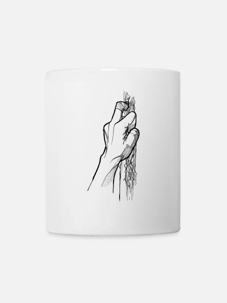 Finger Pocket - noir - Mug blanc - blanc