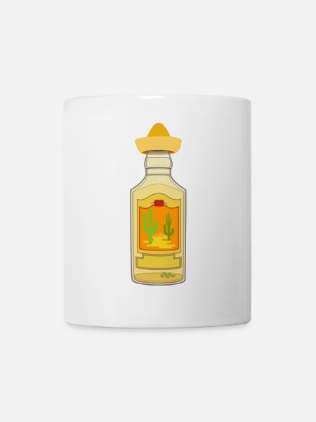 Tequila Flasche Mexico - Tasse - Weiß