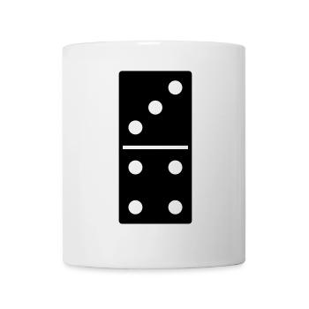 DOMINO STONE 3:4 - VARIABLE COLOR - VECTOR DESIGN! - Tasse - Weiß - Vorne