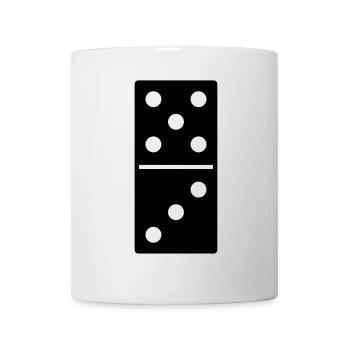 DOMINO STONE 5:3 - VARIABLE COLOR - VECTOR DESIGN! - Tasse - Weiß - Vorne