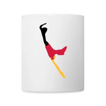 Sylt Puzzle - schwarz rot gold - Tasse - Weiß - Vorne