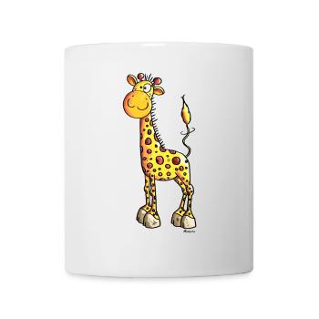Süße Giraffe - Giraffen - Tasse - Weiß - Vorne