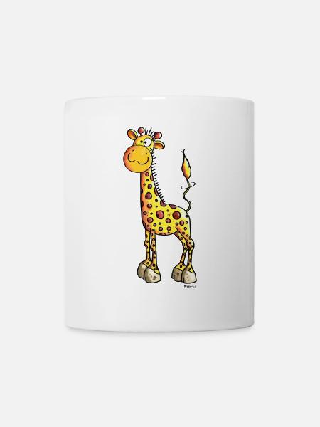 Süße Giraffe - Giraffen - Tasse - Weiß