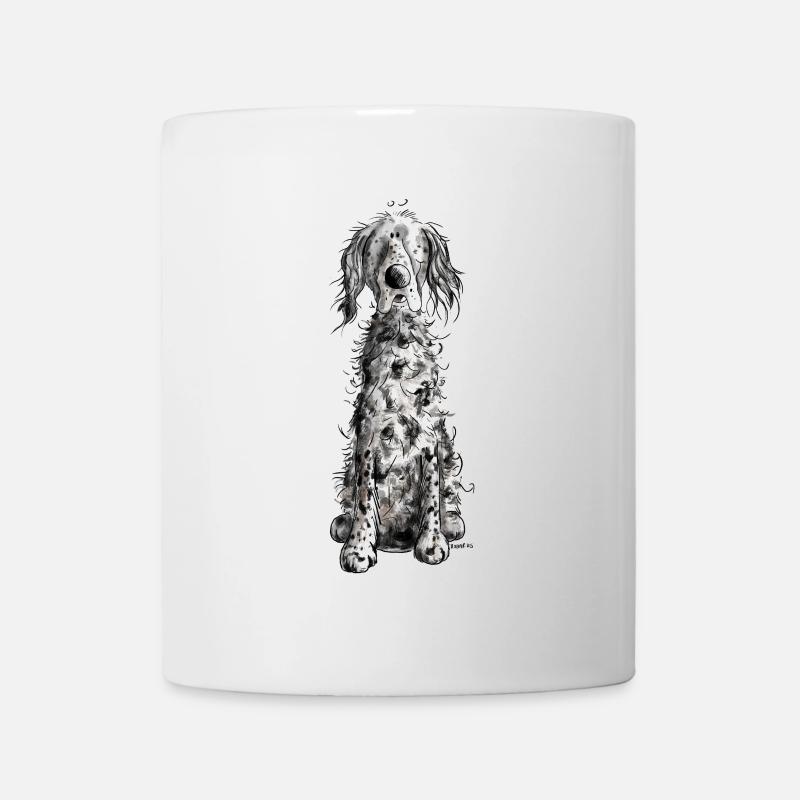 Lustiger Englischer Setter I Hunde Comic Geschenk - Tasse - Weiß