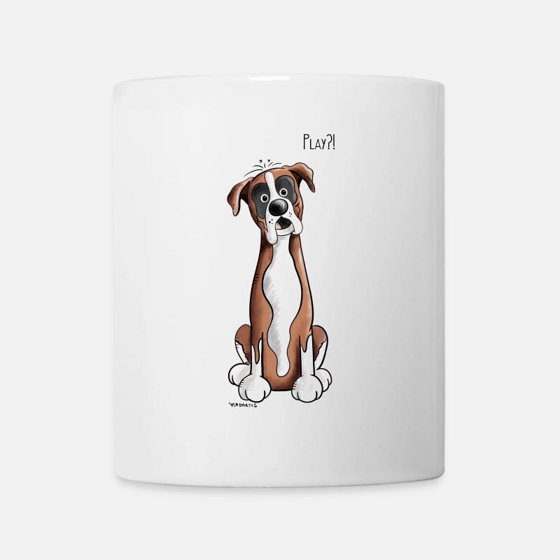 Woof Deutscher Boxer - Boxer Allemand - Mug blanc - blanc