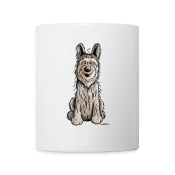Berger Picard - Hund - Dog -,Comic - Tasse - Weiß - Vorne
