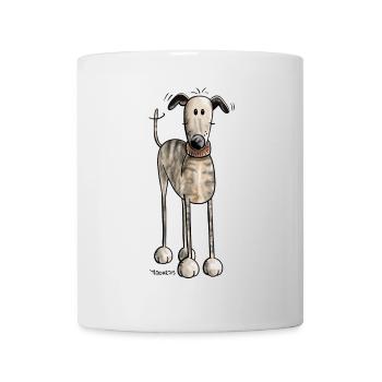 Galgo Espanol - Hund - Greyhound - Windhund - Tasse - Weiß - Vorne
