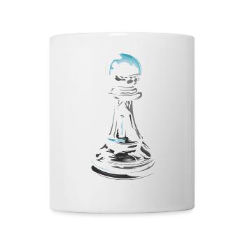 Schach Bauer Pawn Schachspieler Logo Schachverein - Tasse - Weiß - Vorne