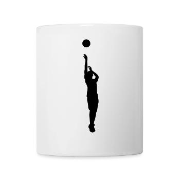 basketball - Mug blanc - blanc - Devant