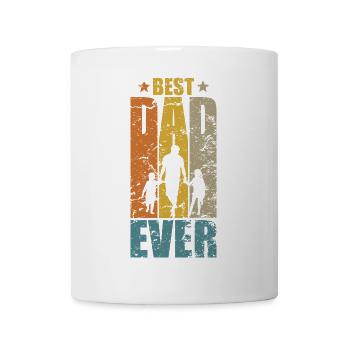 BEST DAD EVER DAD OF TWO TWO CHILDREN - Mug - white - Front