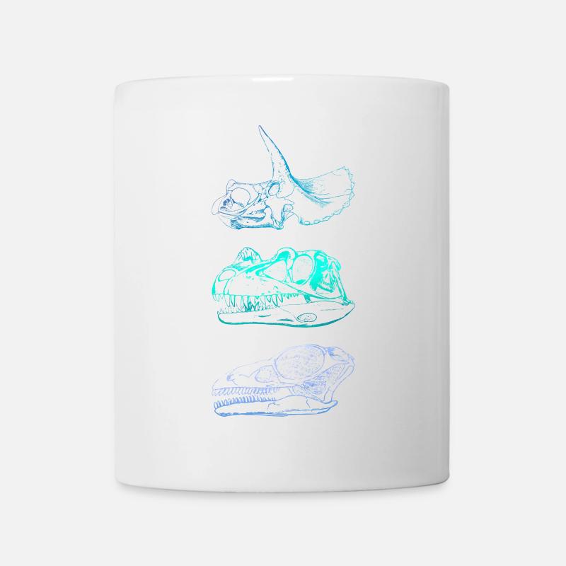 Dinosaur Skulls - Mug - white