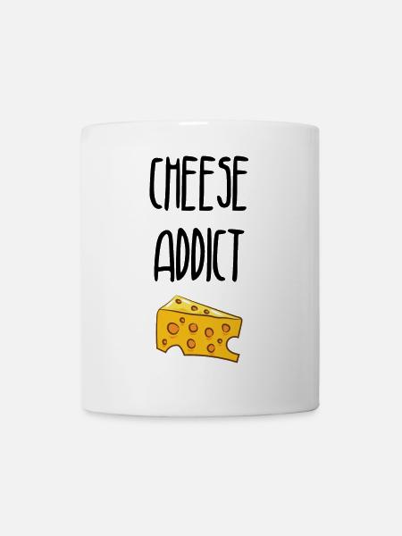 Cheese Addict / Accro au fromage - Mug blanc - blanc