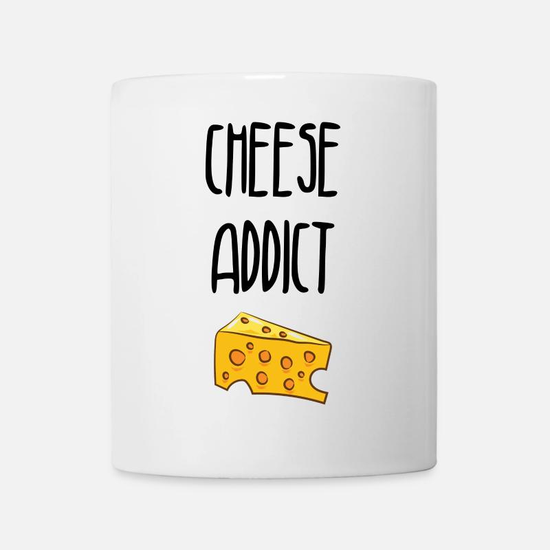 Cheese Addict / Accro au fromage - Mug blanc - blanc