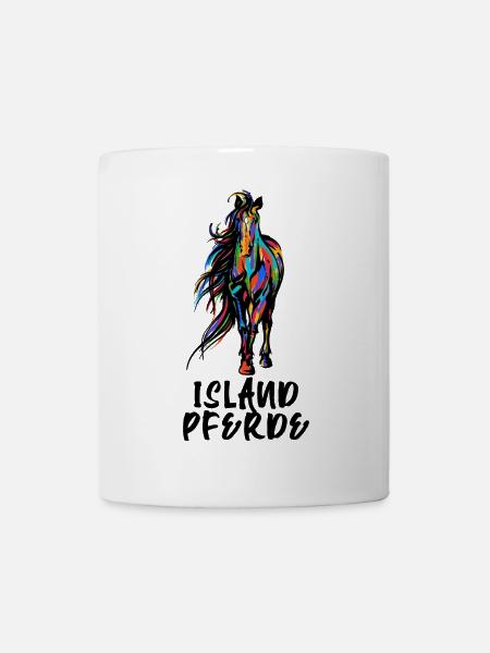 Cool Isländer Pferde Statement Islandpferde - Tasse - Weiß