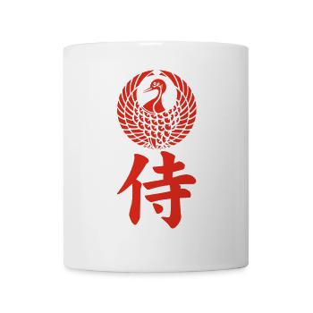 Samurai-Emblem des Mori-Clans (rot) - Tasse - Weiß - Vorne