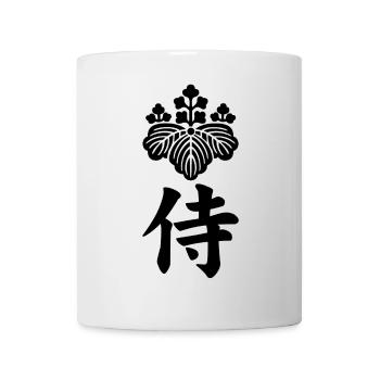 Samoerai embleem van de Toyotomi clan (zwart) - Mok - wit - Voor